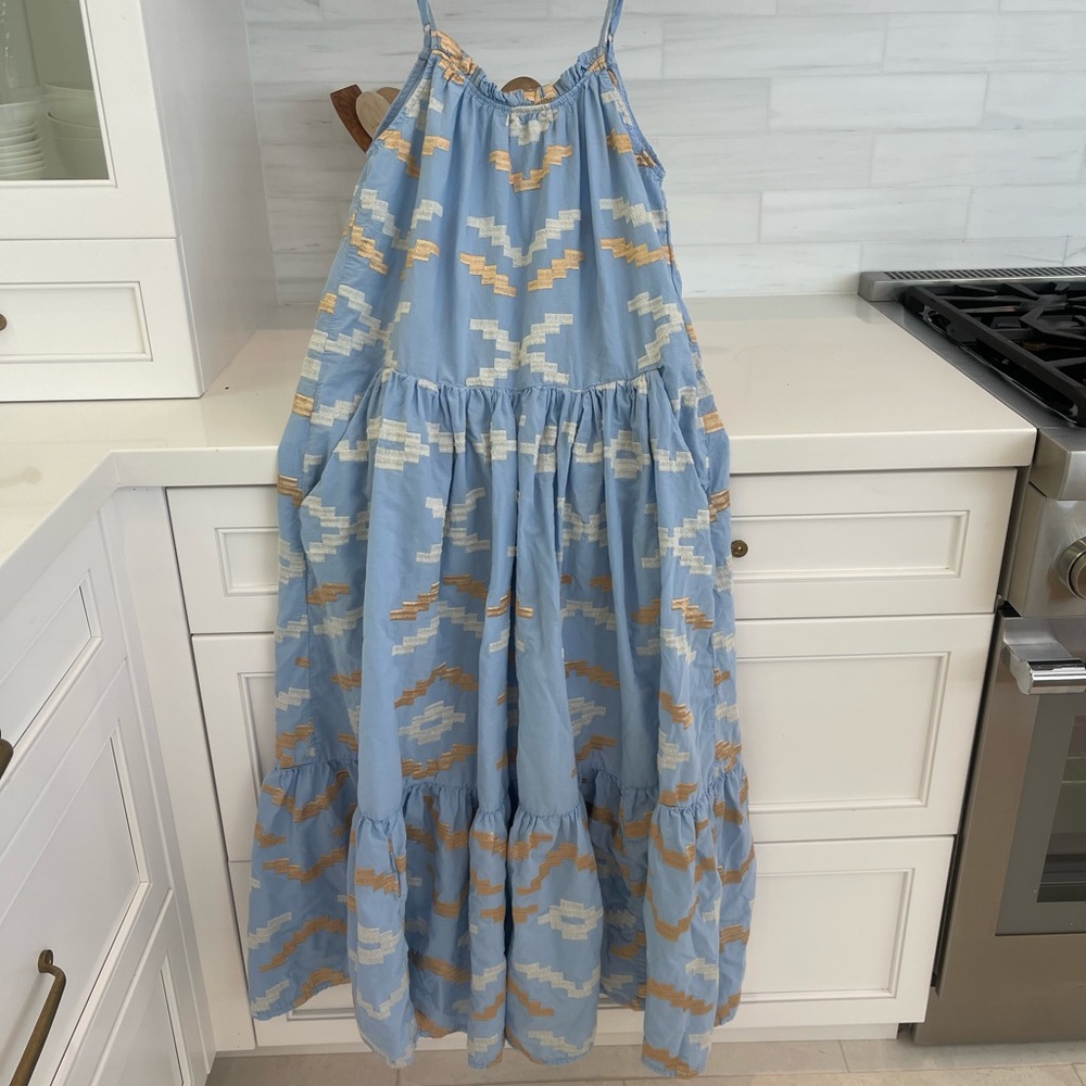Greek Archaic Kori zig zag maxi